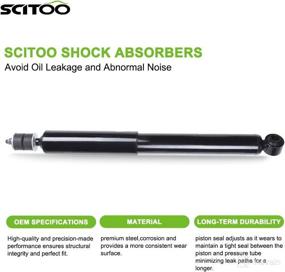 img 3 attached to 🚗 SCITOO Rear Gas Struts Shock Absorbers for Toyota 4Runner and FJ Cruiser (2003-2014) - Set of 2 (344410 37270 Compatible)