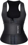 women's neoprene sauna sweat waist trainer corset trimmer vest for tummy control and waist cincher body shaping логотип