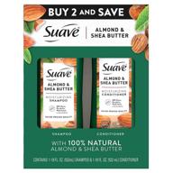 almond shea shampoo conditioner by suave logo