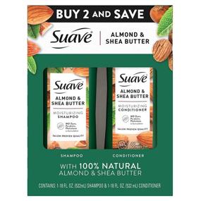 img 4 attached to Almond Shea Shampoo Conditioner by Suave