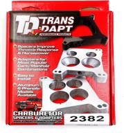 🔧 enhance performance with trans-dapt 2382 phenolic carburetor spacer logo