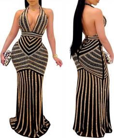 img 2 attached to Women'S Sexy Hot Drilling Process Dress - Perfect For Parties & Club Nights!