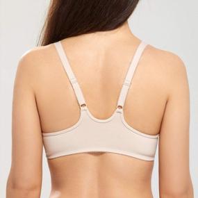 img 3 attached to Comfortable Plus Size Racerback Bra With Front Closure - DELIMIRA'S Seamless Underwire Design For Women