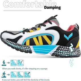 img 1 attached to 👟 Lightweight Wrestling Running Walking Girls' Shoes: Sneakers for Athletic Activities