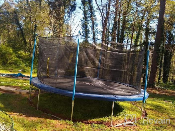 img 1 attached to Kids Trampoline With Enclosure Net, Ladder & Safe Bounce - ASTM And CPSIA Approved For Outdoor Backyard Use (8Ft 10Ft 12Ft 14Ft 15Ft 16Ft) review by Sean Zamora