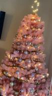 img 1 attached to Goplus Pink Unlit Artificial Christmas Tree 7.5Ft Hinged Spruce Full Tree With Metal Stand, 100% New PVC Material Xmas Decoration For Indoor And Outdoor review by Stacey Woodard