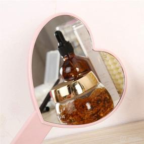 img 1 attached to 💕 The TBWHL Heart Shaped Travel Handheld Cosmetic Organizer: Compact Storage for Beauty Essentials