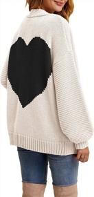 img 3 attached to Heartfelt Style: Nulibenna Women'S Chunky Cardigan Sweater With Open Front And Long Sleeves