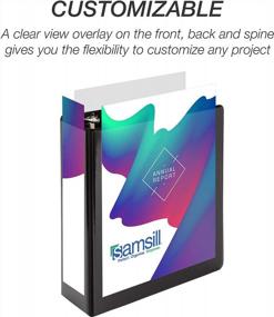 img 3 attached to Organize In Style With Samsill Economy 2 Inch 3 Ring Binder - Customizable, Non-Stick, And Made In USA