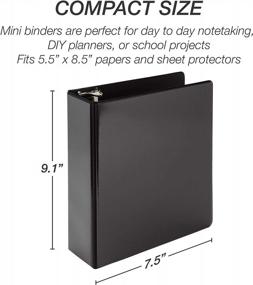img 1 attached to Organize In Style With Samsill Economy 2 Inch 3 Ring Binder - Customizable, Non-Stick, And Made In USA