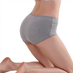 img 1 attached to Cotton Briefs For Women - Comfortable And Stylish Mid-Waist Underwear With Full Coverage