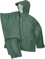 gemplers pvc-on-nylon rain jacket and pants for men/women - sugar river logo