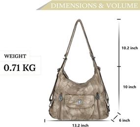 img 3 attached to Handbags Leather Handbag Fashion Multi Pocket Women's Handbags & Wallets - Hobo Bags