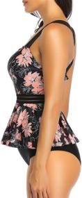 img 3 attached to GEMAN Waisted Bathing Swimsuit Swimwear Women's Clothing - Swimsuits & Cover Ups