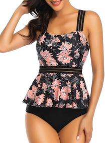 img 1 attached to GEMAN Waisted Bathing Swimsuit Swimwear Women's Clothing - Swimsuits & Cover Ups