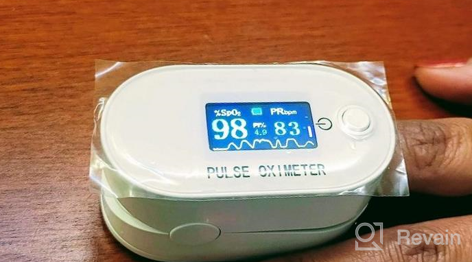 img 1 attached to FACEIL Digital Pulse Oximeter Fingertip Blood Oxygen Saturation Monitor With LED Display, Fast Spo2 Level Reading Heart Rate And Perfusion Index - Includes Lanyard & Batteries review by Michael Gilmartin