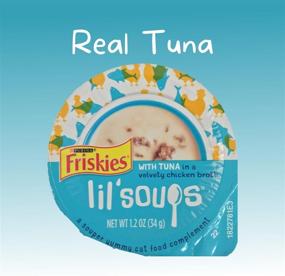 img 2 attached to 🐱 Friskies Lil Soups for Cats Bundle: 3 Flavor Variety Pack with Shrimp, Sockeye Salmon, and Tuna (1.2 Ounces); Includes 2 Bonus Mesh Kitty Toys and Car Paw Magnet!