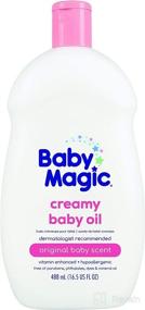 img 4 attached to 👶 Baby Magic Creamy Baby Oil: Nourishing 16.5oz Coconut & Camelia Oil Formula - Paraben, Phthalate, Sulfate, and Dye Free