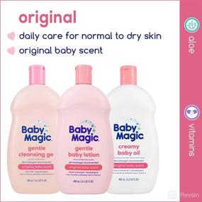 img 2 attached to 👶 Baby Magic Creamy Baby Oil: Nourishing 16.5oz Coconut & Camelia Oil Formula - Paraben, Phthalate, Sulfate, and Dye Free
