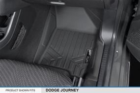 img 2 attached to MAXLINER Custom Fit Floor Mats for 2012-2020 Dodge Journey – 3 Row Liner Set in Black with 1st Row Dual Floor Hooks