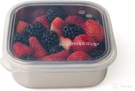 u-konserve stainless steel food storage bento box container - leak proof, dishwasher safe, plastic-free (15oz clear) логотип