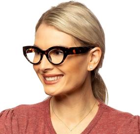 img 2 attached to 2SeeLife Bold Cat-Eyes Women's 😻 Reading Glasses: Stunning Style and Optimal Vision