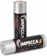 long-lasting power for everyday use: impecca double a batteries - 4 pack logo