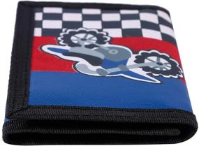 img 3 attached to Trifold Canvas Outdoor Cartoon Motorcycle Women's Handbags & Wallets ~ Wallets