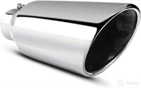 img 4 attached to Apeixoto Exhaust Polished Stainless Tailpipe