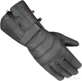 img 1 attached to 🧤 XL Black Men's Sheep Leather Winter Motorcycle Street Cruiser Gloves with Thermal Lining