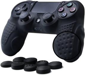 img 4 attached to Enhance Your Gaming Experience With CHINFAI PS4 Controller Skin Grip + Bonus Thumb Grips