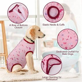 img 2 attached to 🐾 IDOMIK Recovery Suit for Dogs: Dog Onesie Surgery Recovery Shirt for Abdominal Wounds and Post-Operative Care - E-Collar Cone Alternative