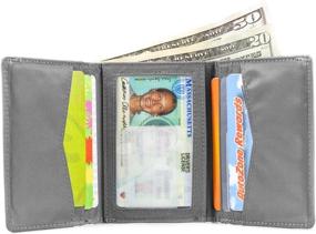 img 3 attached to Big Skinny Tri Fold Wallet Holds Men's Accessories for Wallets, Card Cases & Money Organizers