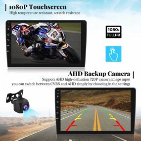 img 1 attached to 2022 Android 11 Double Din Car Stereo Support Wireless Carplay Android Auto With 10.1 Inch Touchscreen Radio GPS Navigation Bluetooth USB WiFi FM/RDS Radio Receiver Backup Camera+SWC