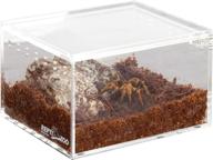 🦎 repti zoo magnetic acrylic nano enclosure: ideal reptile breeding box for tarantulas, scorpions, and more logo