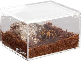 img 4 attached to 🦎 REPTI ZOO Magnetic Acrylic Nano Enclosure: Ideal Reptile Breeding Box for Tarantulas, Scorpions, and More