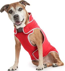 img 3 attached to 🐾 ESPAWDA Polar Protection Dog Coat - Ultimate Cold Weather Fleece Jacket for Small, Medium, and Large Dogs (X-Large, Fire Hydrant Red) - Easy-Access Velcro, Adjustable Fit