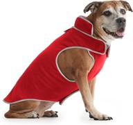 🐾 espawda polar protection dog coat - ultimate cold weather fleece jacket for small, medium, and large dogs (x-large, fire hydrant red) - easy-access velcro, adjustable fit логотип