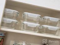 img 1 attached to 9 Sets BPA-Free Glass Meal Prep Containers With Lids - Airtight Food Storage By Bayco (Purple) review by Dean Gomatham