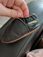 img 1 attached to 👶 SAYOYO Cowhide Toddler Boys' Slippers with Skid-Resistant Prewalker Soles review by Darrell Sharp