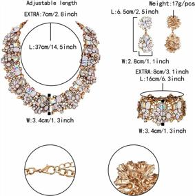 img 1 attached to Women'S Vintaged Style Chunky Statement Necklace Set - Flyonce Fashion Costume Jewelry