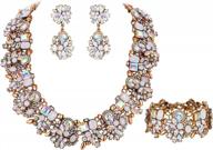 женский комплект массивного массивного ожерелья в винтажном стиле - flyonce fashion бижутерия логотип