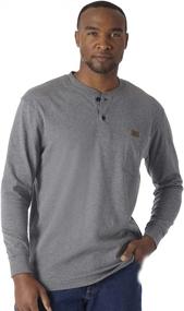 img 4 attached to 👕 Quality WORKWEAR: Wrangler Oatmeal Heather 2X Large Men's Clothing for Stylish Shirts