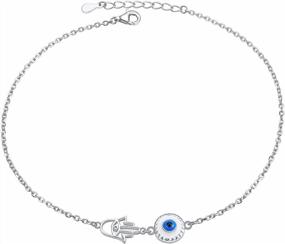 img 4 attached to Boho-Inspired S925 Sterling Silver Anklet: A Charming And Adjustable Foot Accessory For Women And Girls For Beach Days And Birthdays