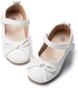 img 4 attached to CENCIRILY Toddler Little Ballet Easter Girls' Shoes in Flats