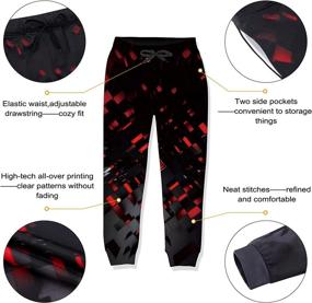 img 1 attached to 👖 Uideazone Sweatpants: Premium Adjustable Cotton-Polyester Pants for Boys' Clothing