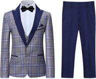 plaid tuxedo dresswear pieces blazer boys' clothing : suits & sport coats logo