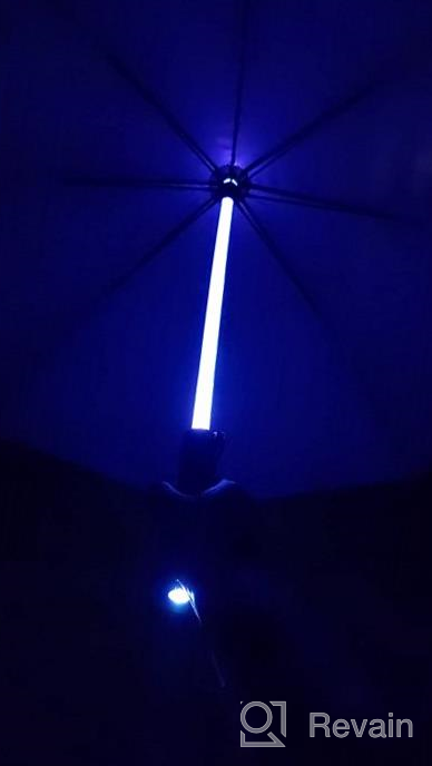 img 1 attached to Stay Dry In Style: Bestkee Lightsaber Umbrella With LED Laser Sword And Torch For Ultimate Rain Protection In 7 Color Changing Shaft review by Andrew Arneson