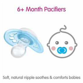 img 2 attached to MAM Baby Pacifier 6-16 Months, Original Matte Nipple Shape For Healthy Oral Development, Boy 2 Pack With Sterilizer Case (1 Count)