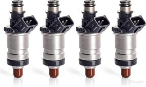 img 4 attached to Nifeida 6Pcs Fuel Injectors Compatible With 1999-2004 Jeep Cherokee Grand Cherokee Wrangler 4 Replacement Parts